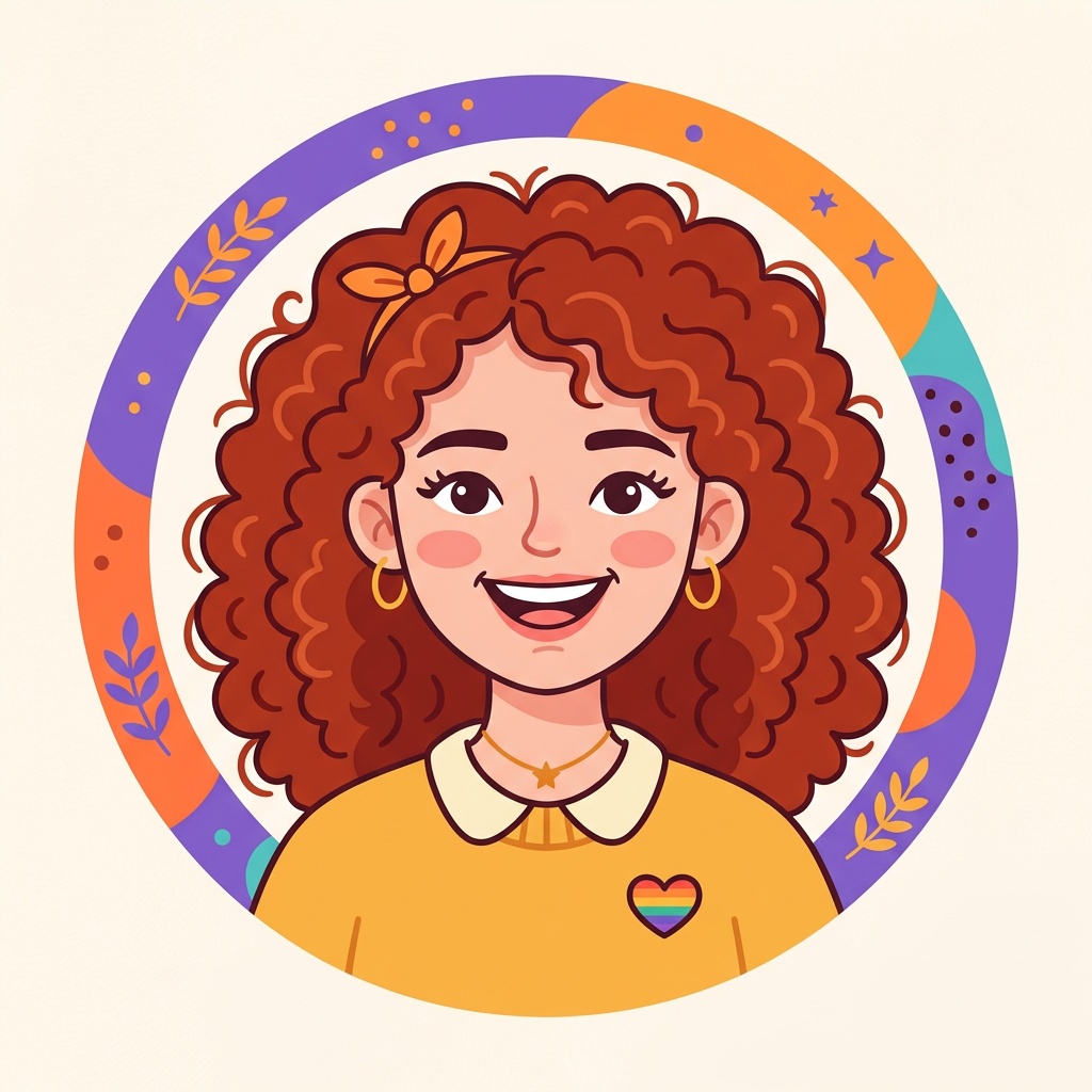 Portrait illustré d'une utilisatrice de Jueppg