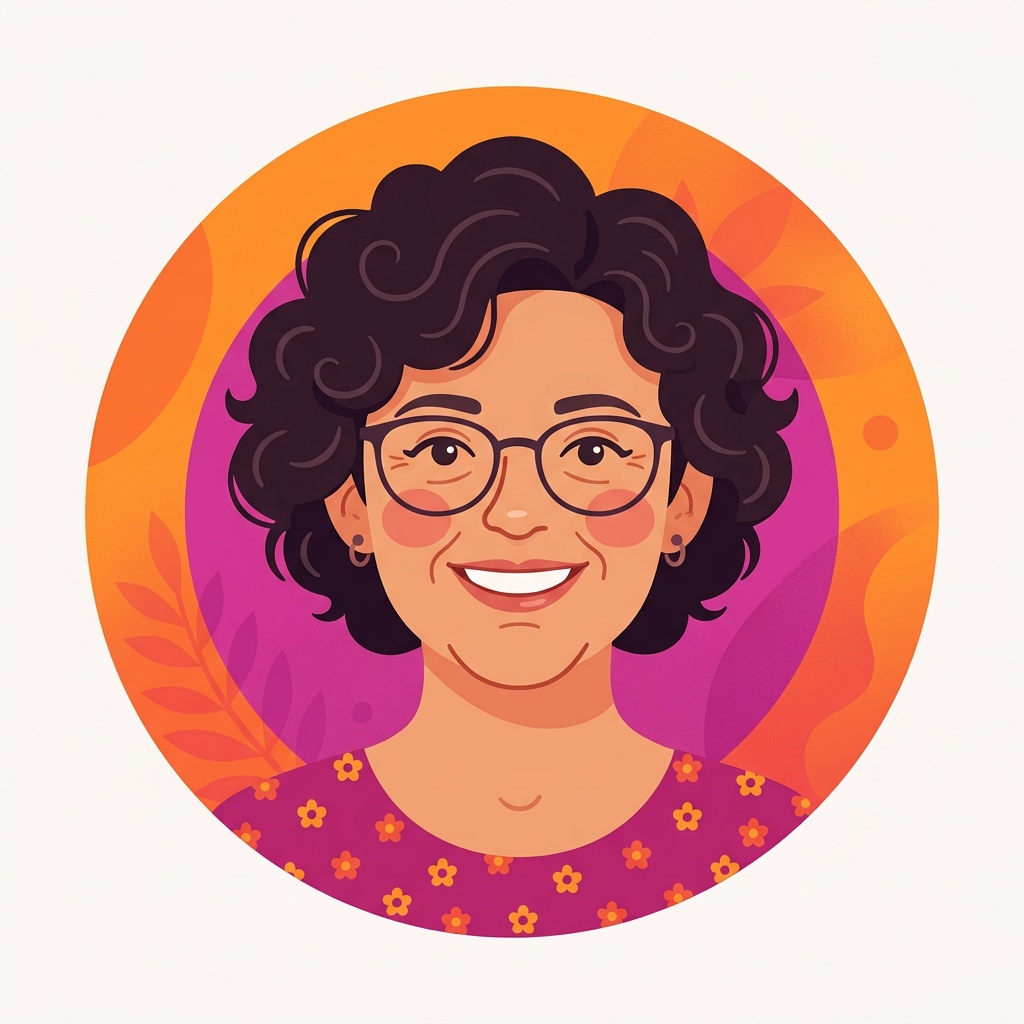 Portrait illustré d'une utilisatrice de Jueppg